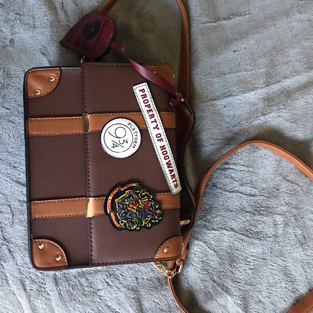 Harry Potter crossbody brown leather bag